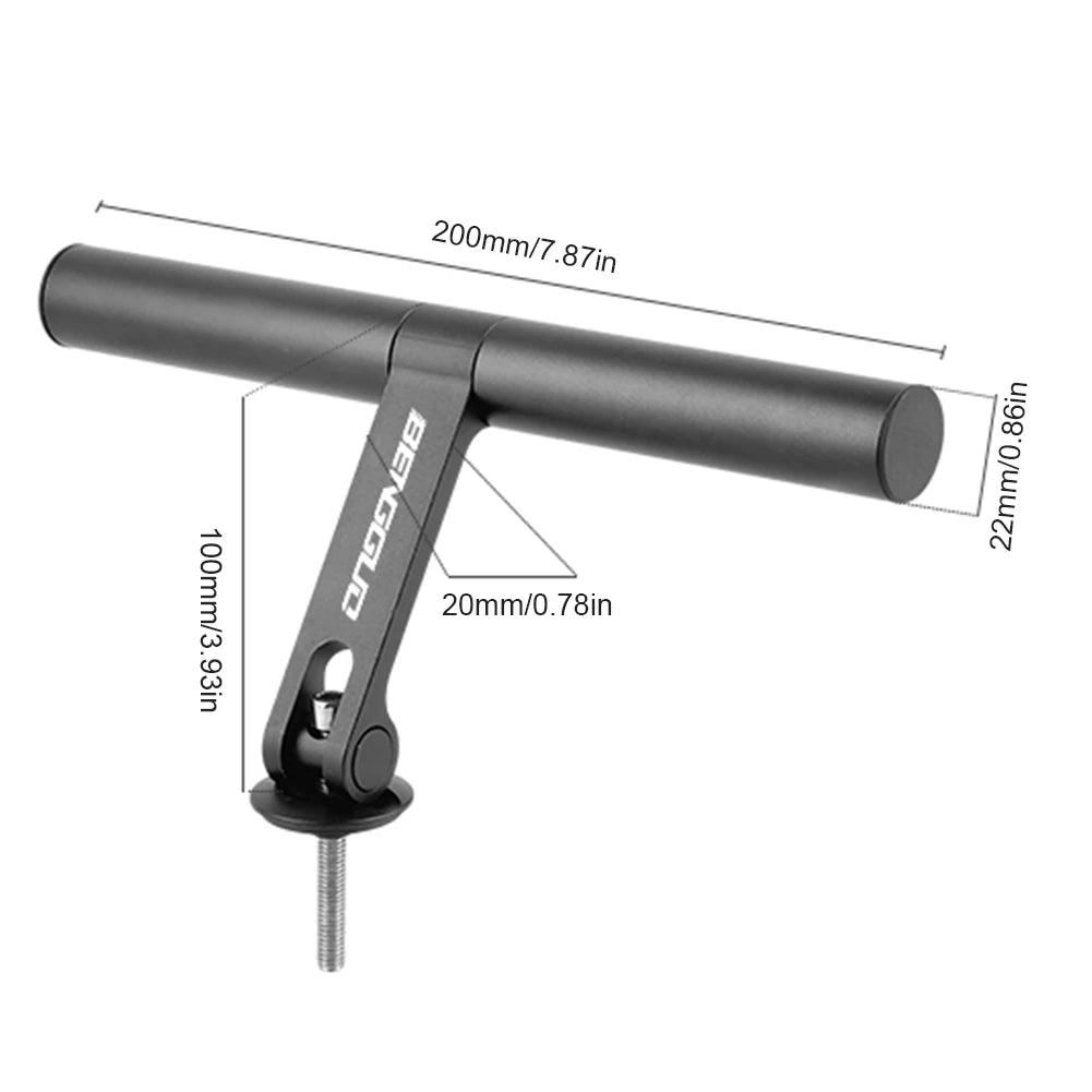 Bicycle Handlebar Extension Holder Aluminum Alloy Bike Headlight