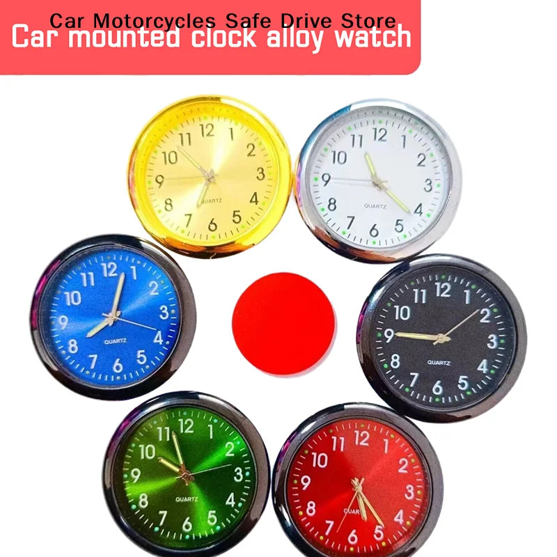 CMCar Clock Luminous Automobiles Internal Stick-on Mini Digital Watch