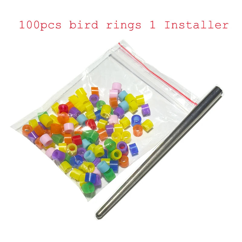 Bird Foot Rings Parrot Finch Canary Gouldian Diameter Ring Leg Bands Zpaxo 100rings 1 Installer 2.5mm