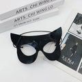 PVC Cat Fox Eye Masquerade Mask – Women's Venetian Half Mask