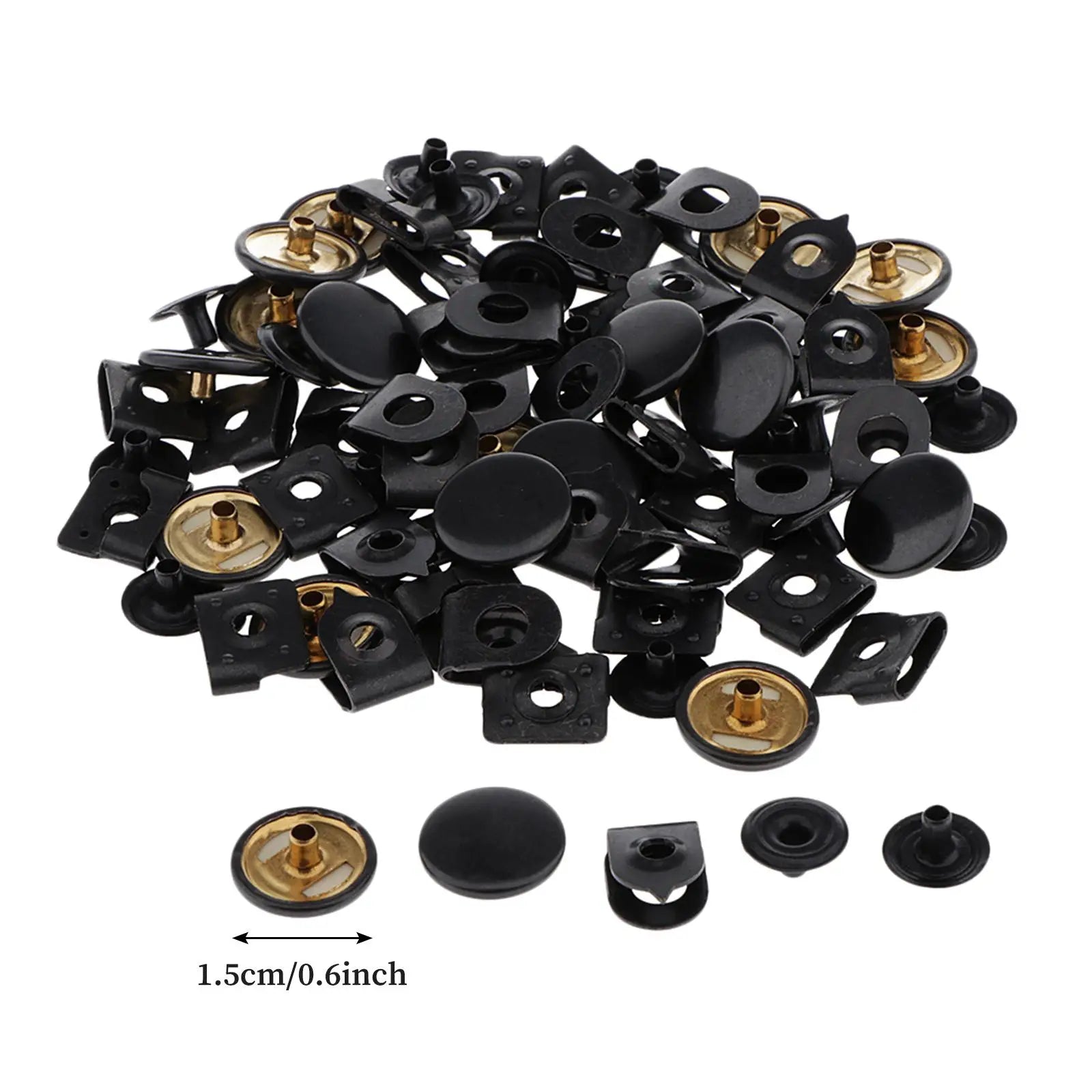 Sewing Hook Eye Closures 20 Sets Copper Metal Buttons for Clothes Skirt Trouser Repairs Zpaxo