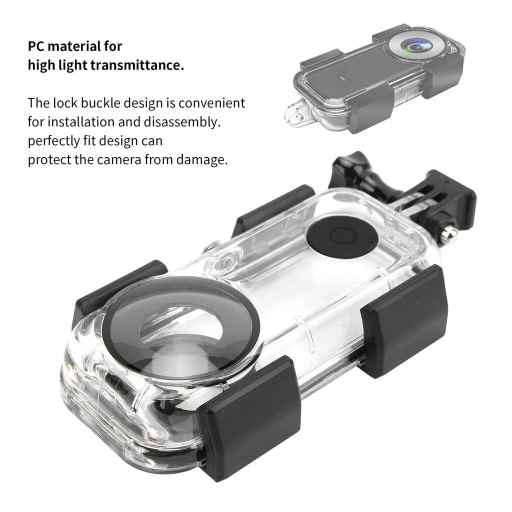 Waterproof Housing Case 40m 131ft Insta360 ONE X2 Camera Protective