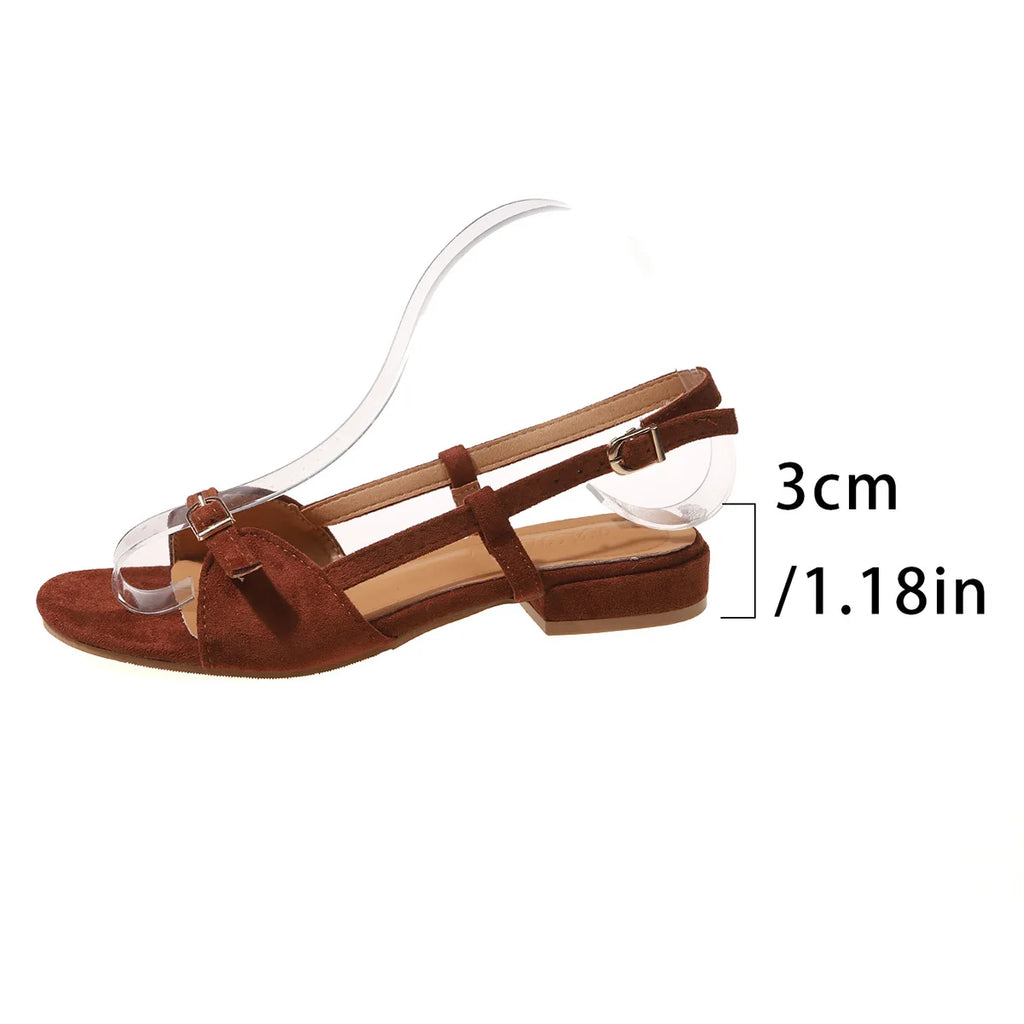 2025 Bohemian Summer Shoes Women Sandals Fashion Open Toe Flats