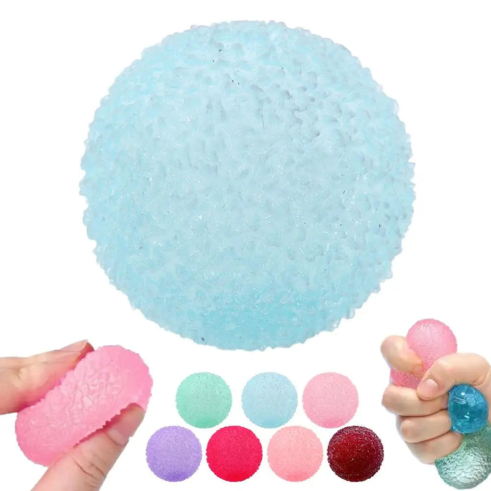 1pc high-end Squishy Multicolor Texture Ice Ball Squeeze Toy for Kids Adult Soft Pinch Pop Fidget Toys Children Halloween Christ Zpaxo Blue