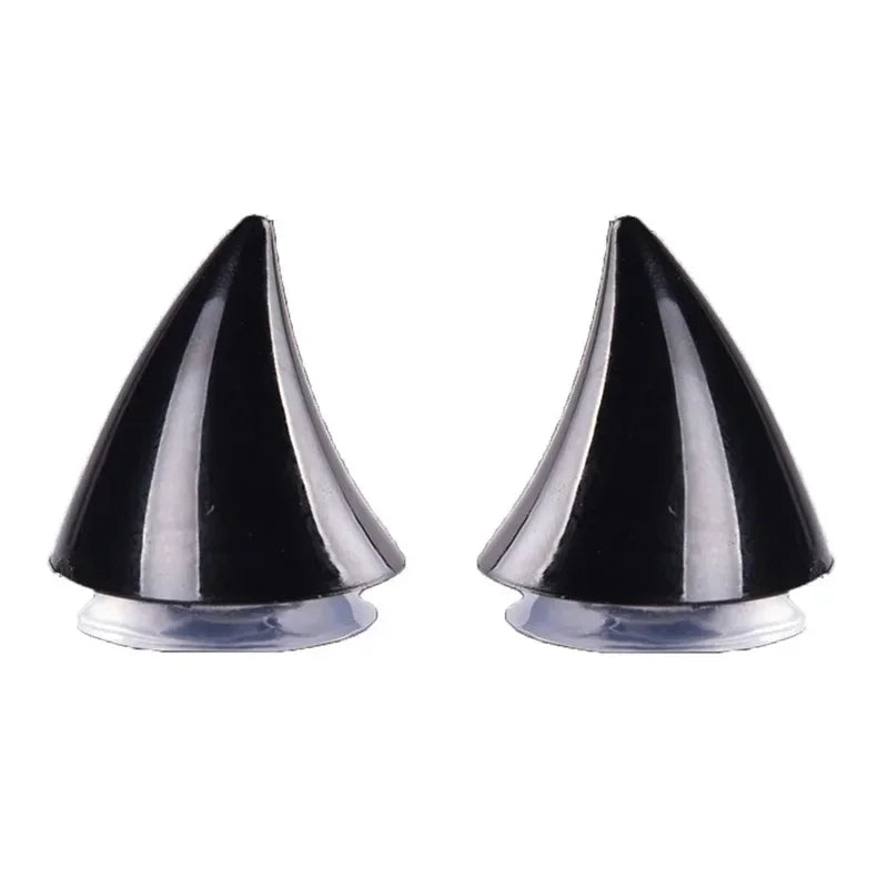 Cute Rubber Horn Helmet Decorations – 2 Pack | Moto Accessory