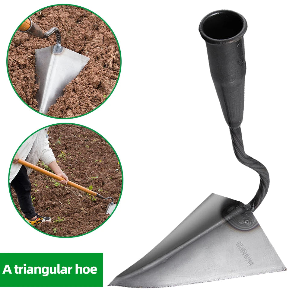 Farm Tools Hoes Triangle Small Tip Hoe Plowing Hand Plow Manual