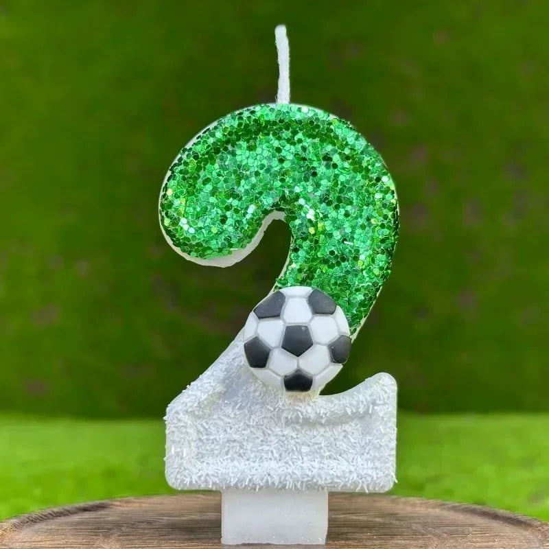 Football Number Birthday Candles – Kids Cake Party Decor Birthday Cake Candles Zpaxo 2
