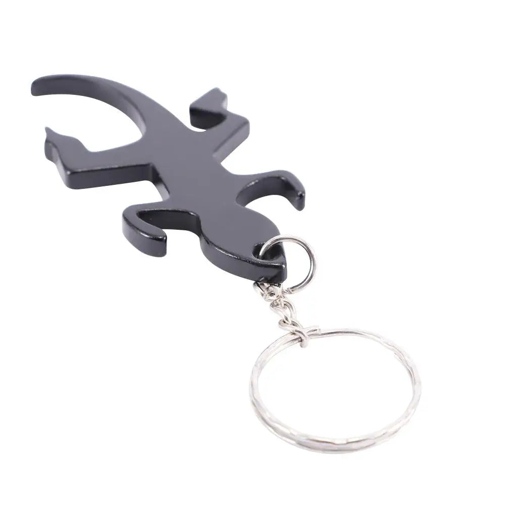 Creative Novelty Lizard Shape Keychains Alloy Beer Keys Ring Bottle Opener Openers Corkscrew Zpaxo
