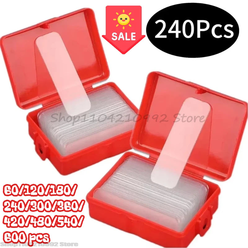 240/120pcs Reusable Double Sided Adhesive Tape Multifunctional Waterproof Transparent Pvc Nano Tapes Office Home Supply Zpaxo