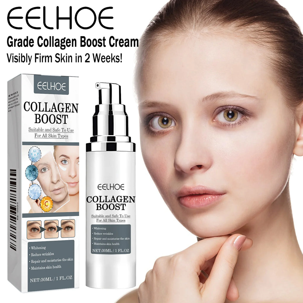 Collagen Face Cream Anti Aging Wrinkle Reduction Moisturizer for Women Firming & Lifting Cream to Brighten Skin Ton 30ml Zpaxo
