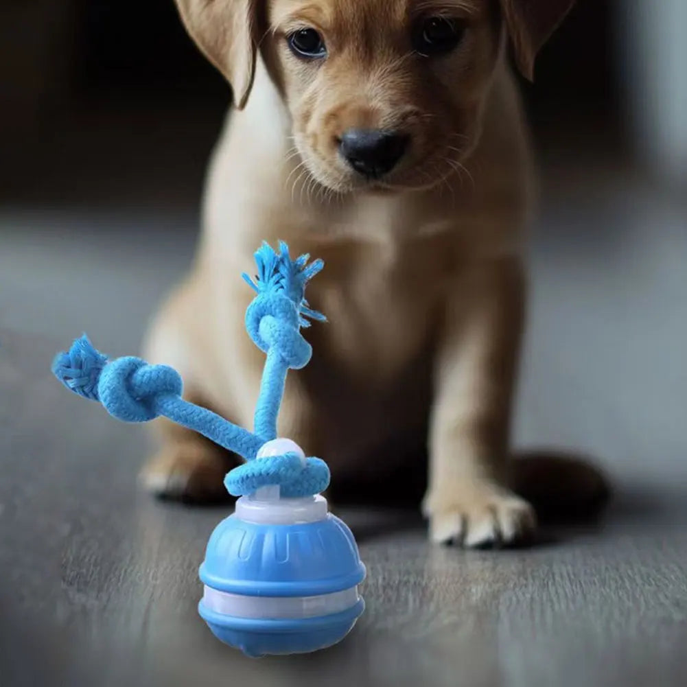 Smart Dog Toy Ball Electronic Interactive Pet Moving Rope USB 3 Modes