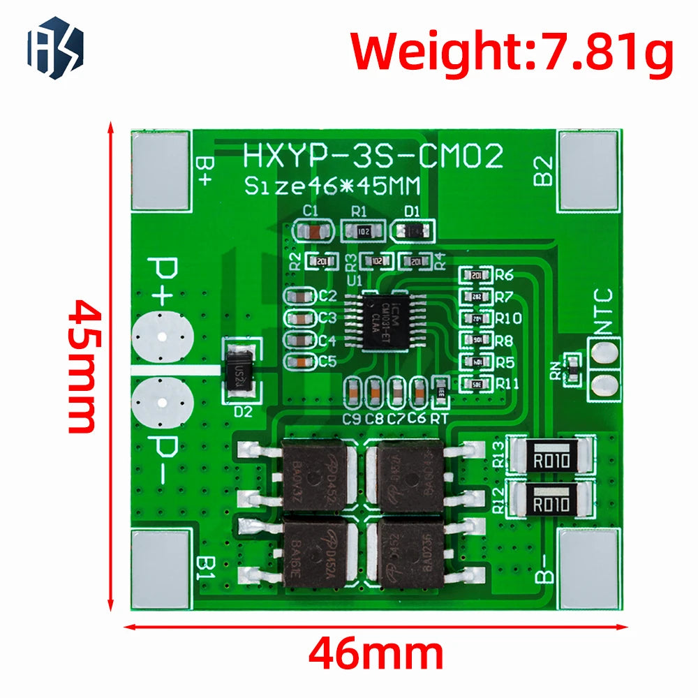 3S 9 6V 10 8V 14A 3 2V LiFePO4 BMS 4MOS Spray Availablelithium Iron Zpaxo