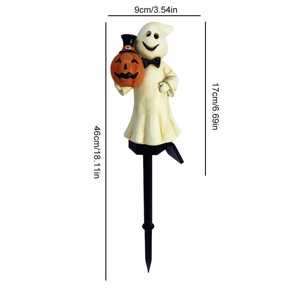 Halloween Ghost Lights Outdoor Pumpkin Lamp Stakes Solar Pathway Zpaxo A