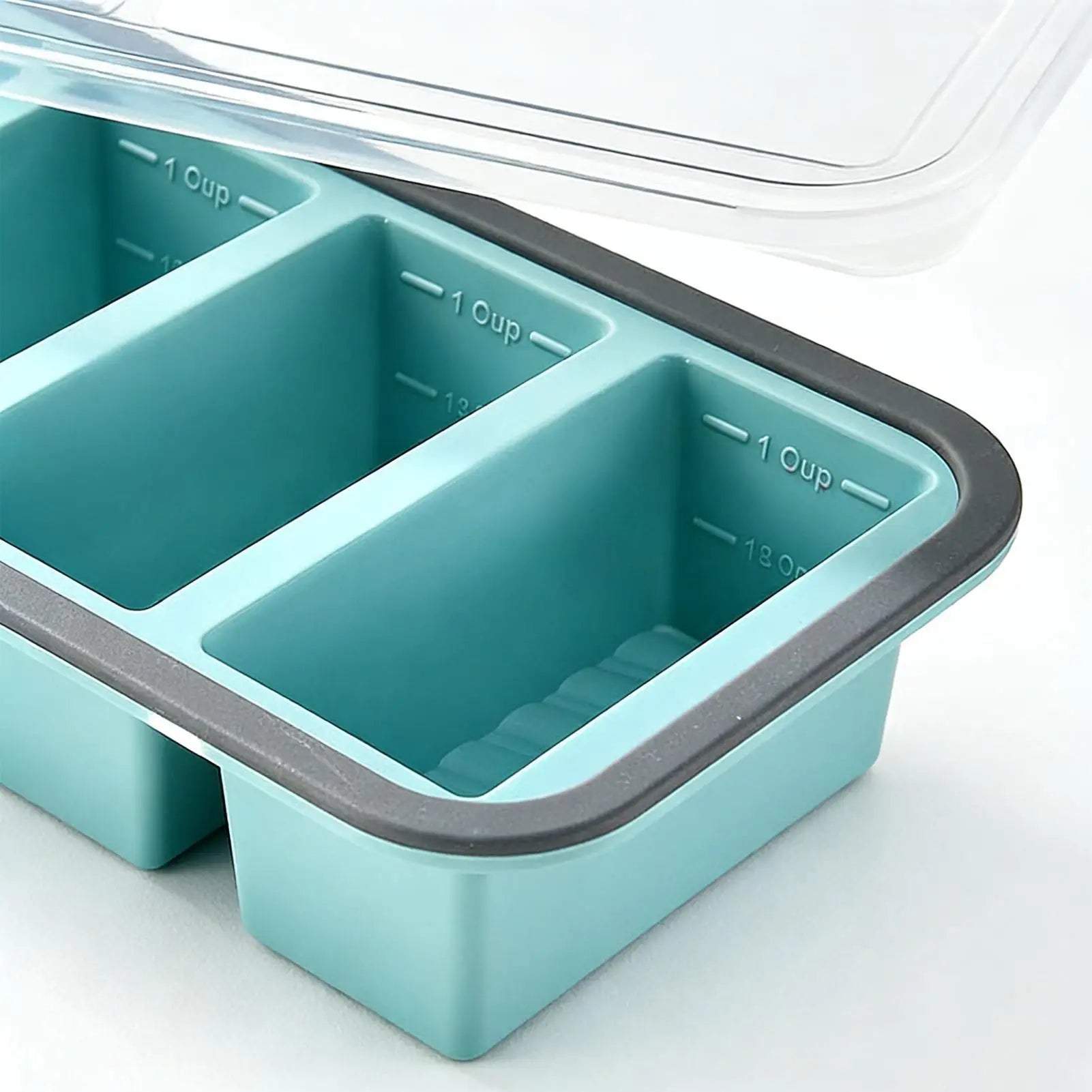 Silicone Freezer Molds Lids Food Storage Containers Easy Release Soup