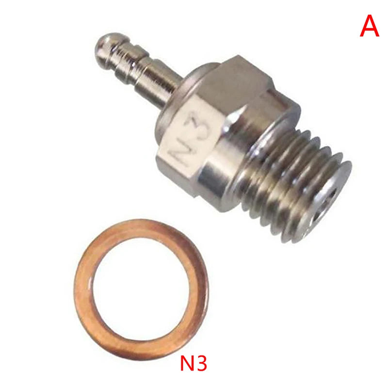 1Pcs Universal #8 Glow Plug N3 N4 Spark Nitro Engine Parts For HSP RC Car Part Zpaxo N3