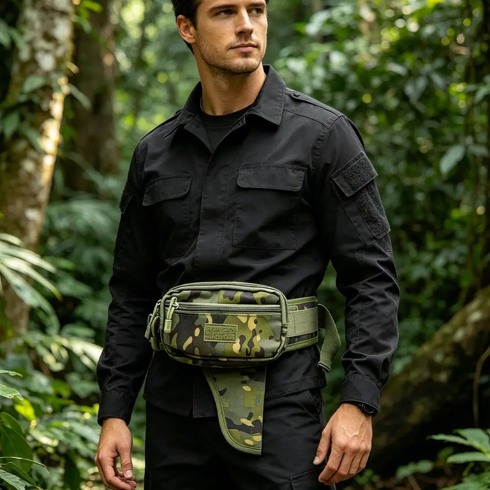 Concealed Handgun Holsters Tactical Waist Bag Nylon Waterproof Multi Pocket EDC Utility Belt Pouch for CS Hunting Zpaxo