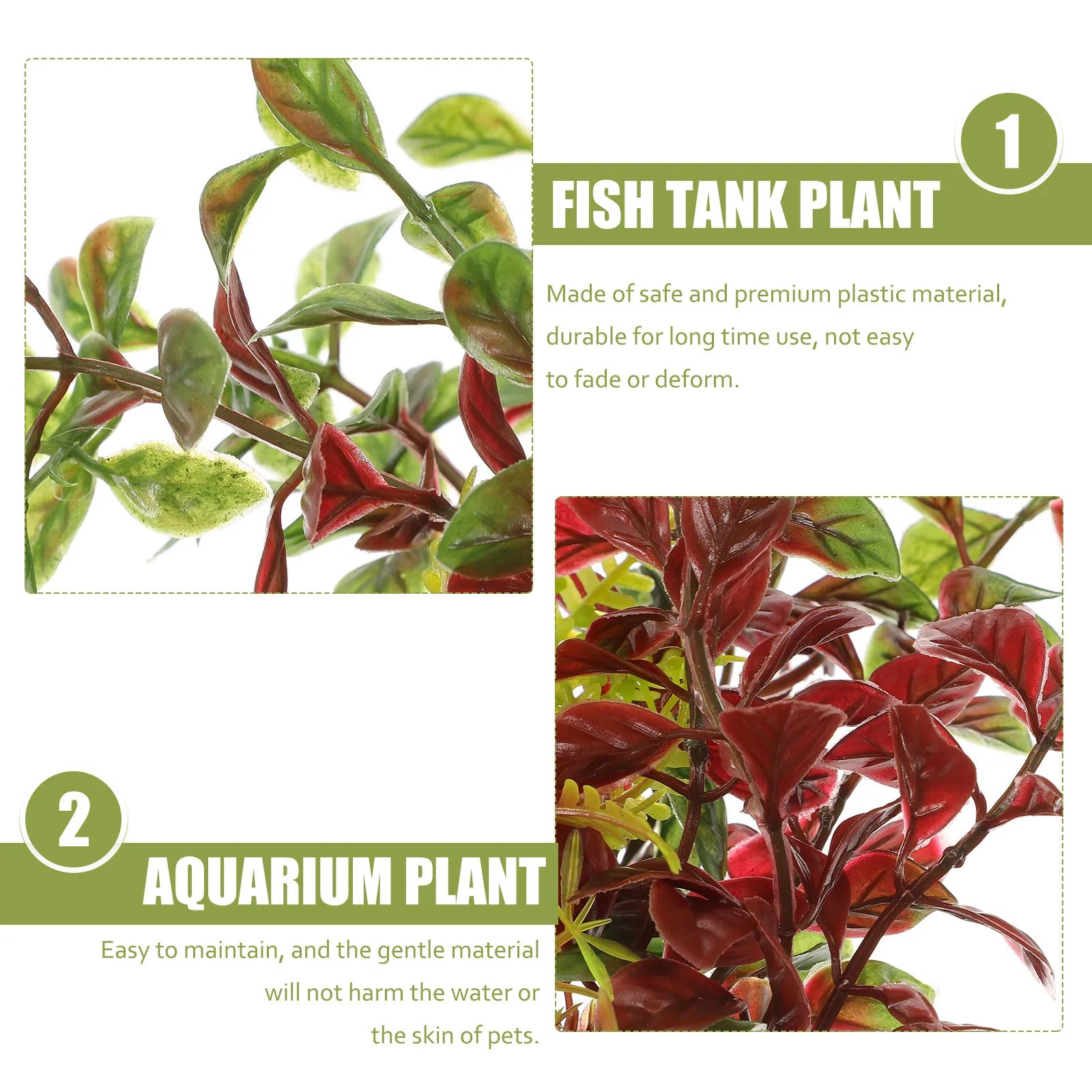 Artificial Aquarium Plant Plastic Fish Tank Decoration Realistic