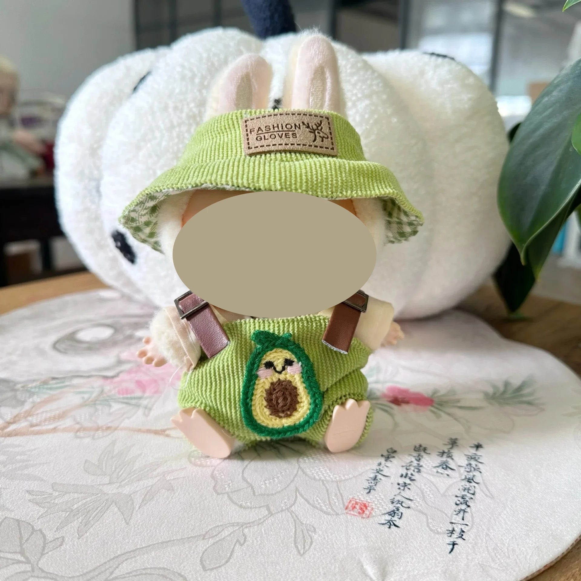 17cm Labubu Autumn Onesie & Hat Set – Kpop Doll Outfit Doll Outfit Set Zpaxo