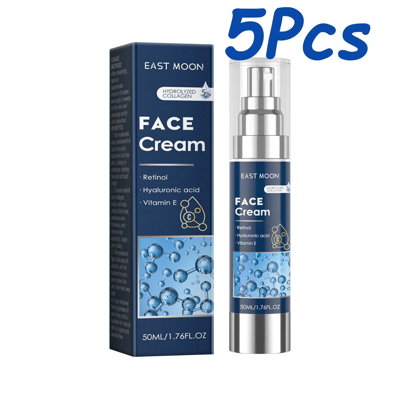 East Moon Retinol Face Cream for Men – Anti-Aging & Firming Men's Face Cream Zpaxo 250ml Boxed