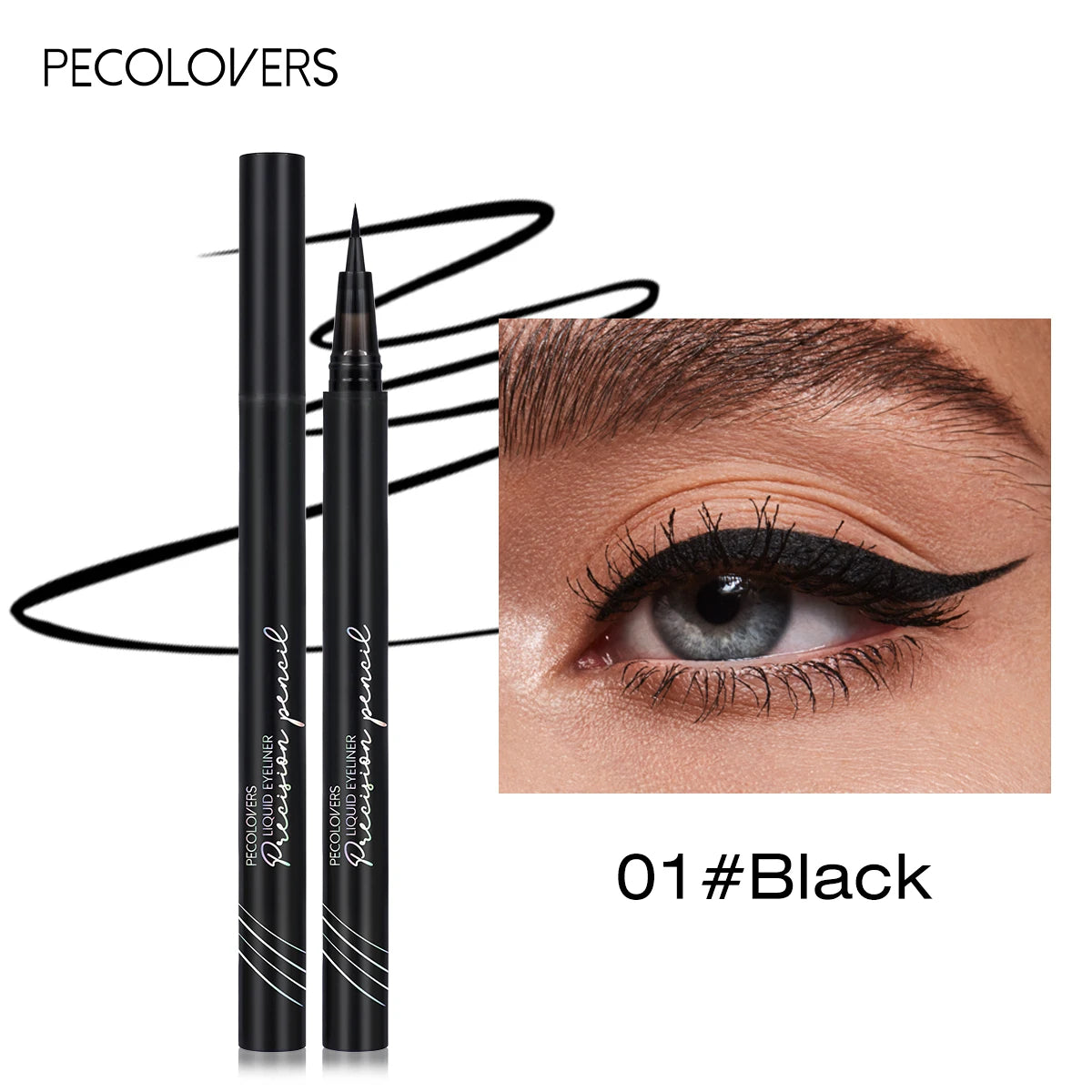 1PC Waterproof &Sweat-Resistant Eyeliner,Not Prone to Smudging Or Fading, Featuring a Precise Tip for Defining The Lower Lashes Zpaxo 01