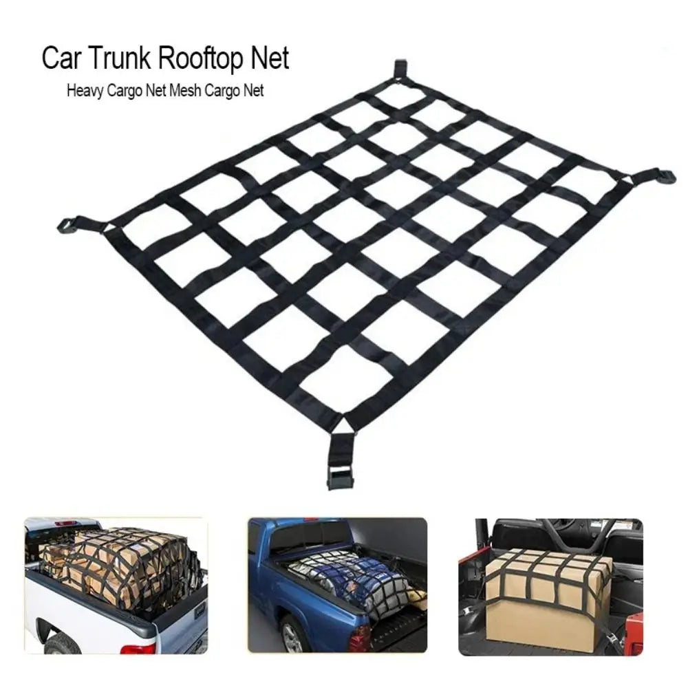 Durable Woven Material Cargo Isolation Net Good Toughness Wear Resistance Rear Cargo Net Quick Installation Zpaxo