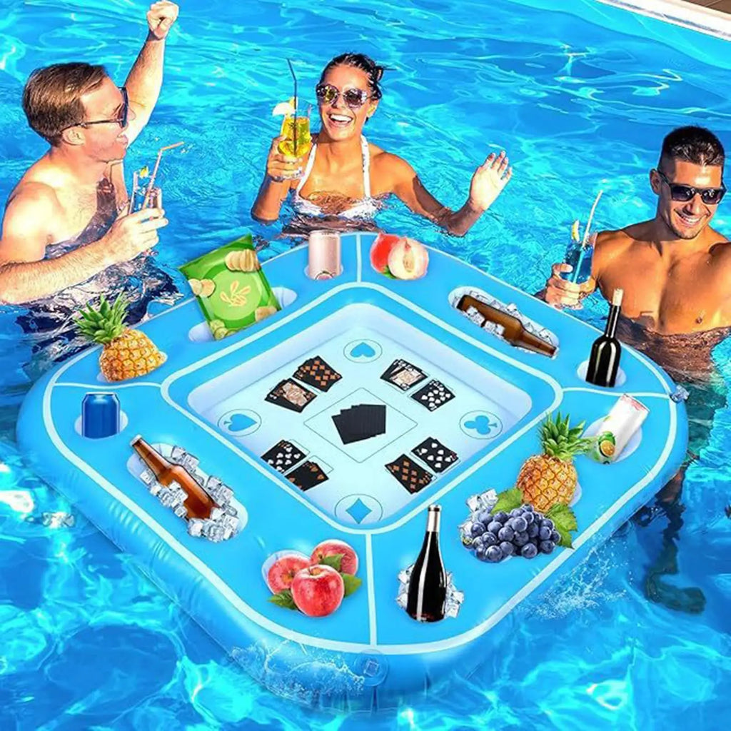 Floating Pool Table Portable Weather-resistant Inflatable Swimming