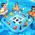 Floating Pool Table Portable Weather-resistant Inflatable Swimming