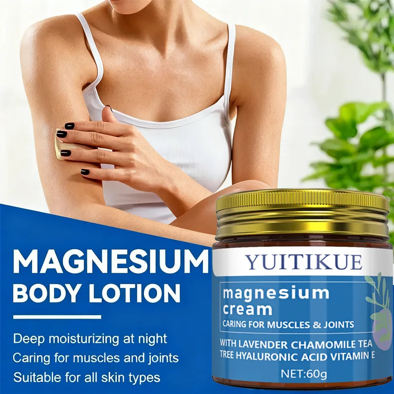 YUITIKUE Magnesium Body Lotion – Night Moisturizer for Muscles Magnesium Body Lotion Zpaxo