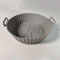 Silicone Air Fryer Liner Reusable Round Liners Tower BPA-Free Zpaxo Grey