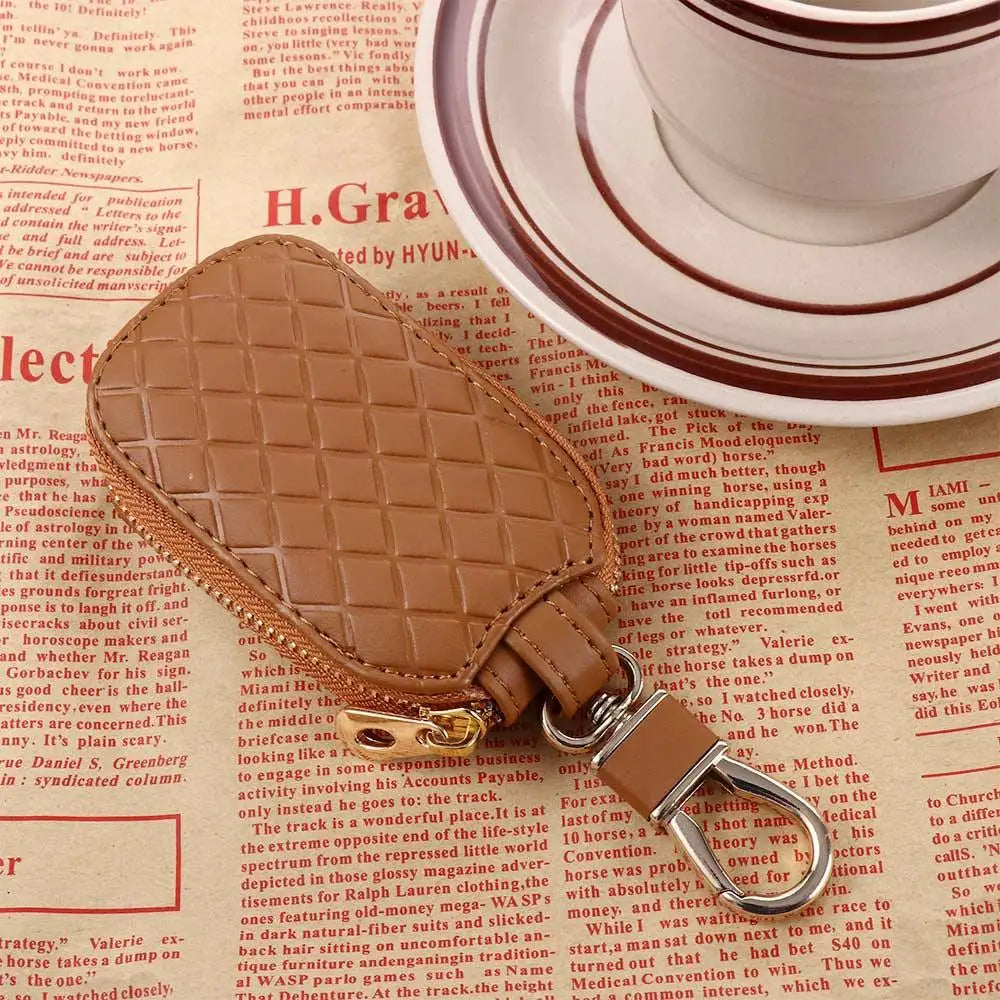 Key Pouch Keychain Covers Zipper Case Bag Holder Car Keys Organizer Zpaxo