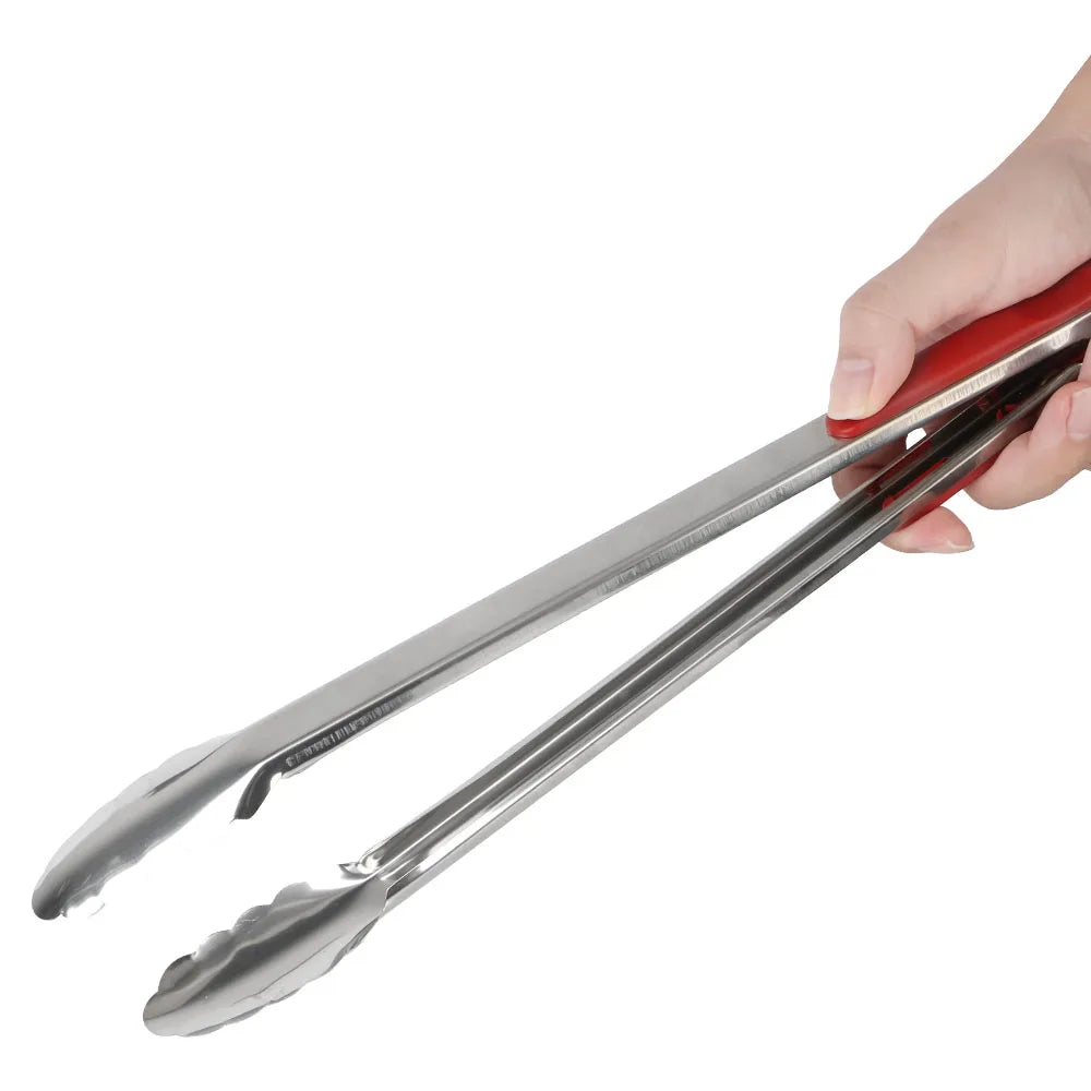 Kitchen Tools Cooking Salad Food Clip BBQ Tongs Stainless Steel Grill