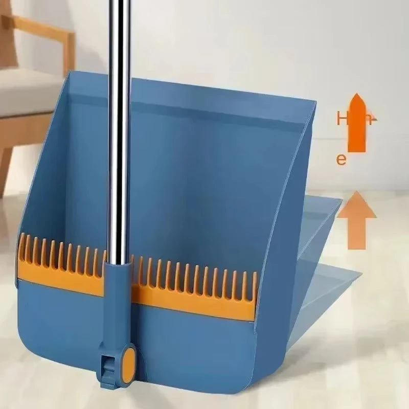 Long Handle Broom & Dustpan Set – Home & Office Sweeping Kit Broom & Dustpan Set Zpaxo