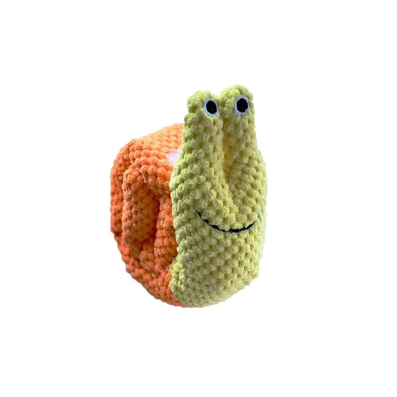 Dog Toys with Sound Pet Plush Toys Snails Puppy Toys Sniffing Hiding Food Fun Plush Material Enhance Your Pets Feelings Zpaxo