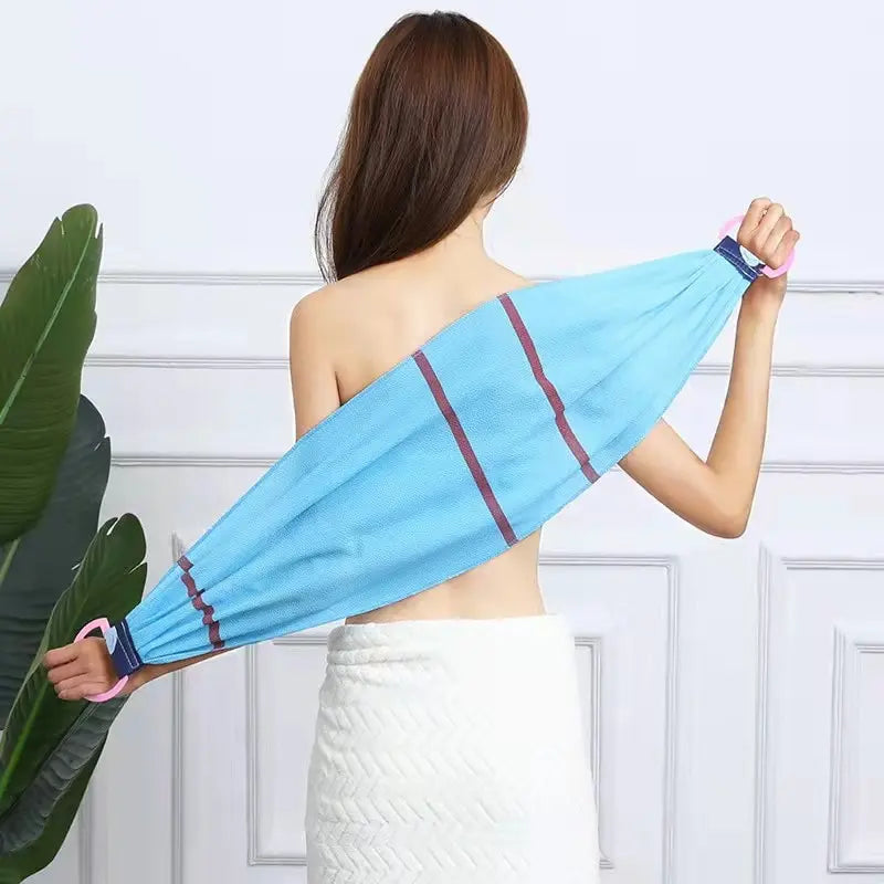 Long Back Scrubber Bath Towel – Exfoliating Mesh Wash Strap Bath Back Scrubber Zpaxo