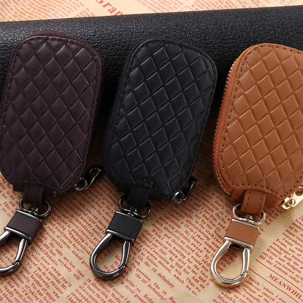 Key Pouch Keychain Covers Zipper Case Bag Holder Car Keys Organizer Zpaxo