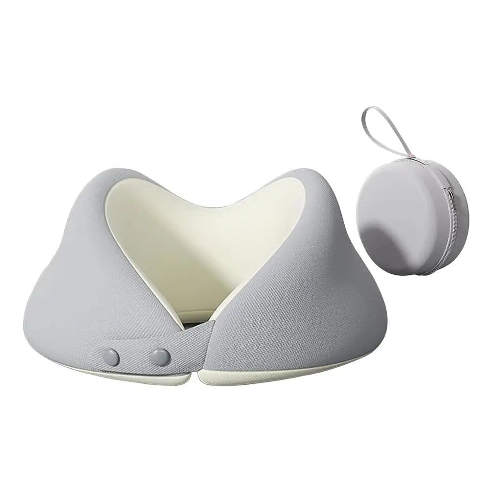 Travel Neck Pillow Ergonomic Portable Adjustable Plane Storage Case