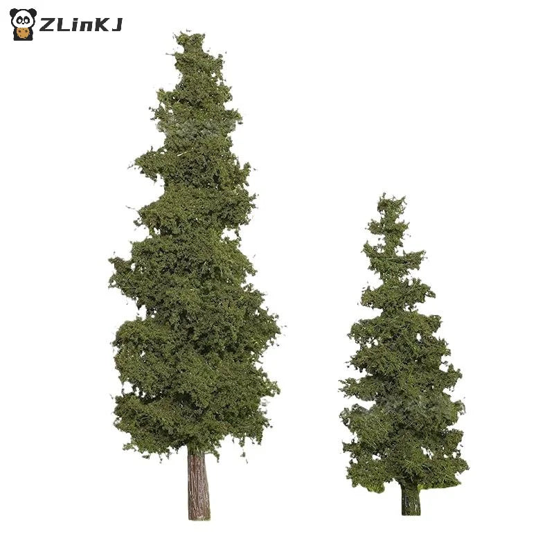▶1Pcs 14/21cm Model Pine Tree Train Layout Simulation Wire Tree Model Sand Table Material Handmade Diy Landscape Decor Zpaxo