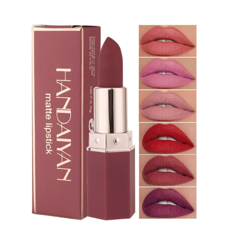 Matte Velvet Lipstick Waterproof Lasting Purple Tint Lip Gloss Non
