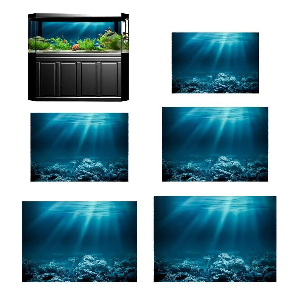 3D Wall Sticker Art Decor Poster Undersea Decorative Aquarium Zpaxo