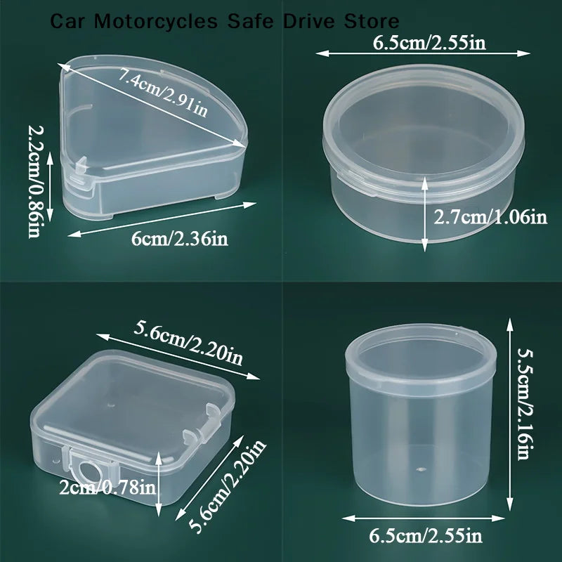 CMPlastic Box Case Triangle Round Square Puff Transparent Sponge