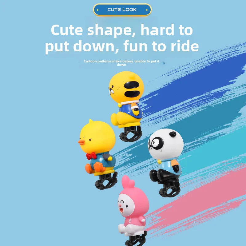 Kids Cartoon Air Horn Bicycle Bell – Loud Balance Bike Horn