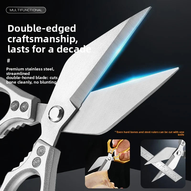 Stainless Steel Chicken Bone Scissors Kitchen Household Food Fish Zpaxo