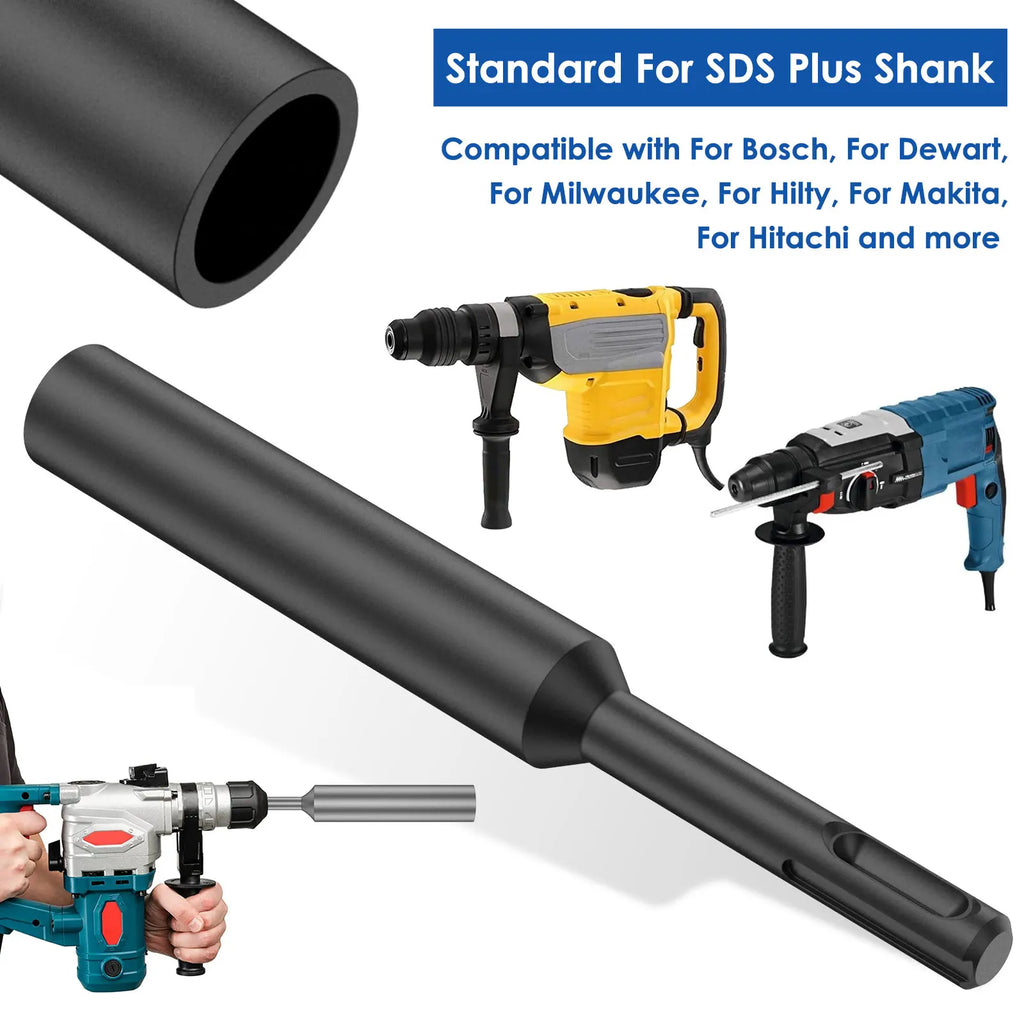 Ground Rod Driver SDS Plus Bit with Rotary Hammer Drill Bits Tool Accessories for 5/8 3/4 Inch Hardened Earth Driving Rod Work Zpaxo