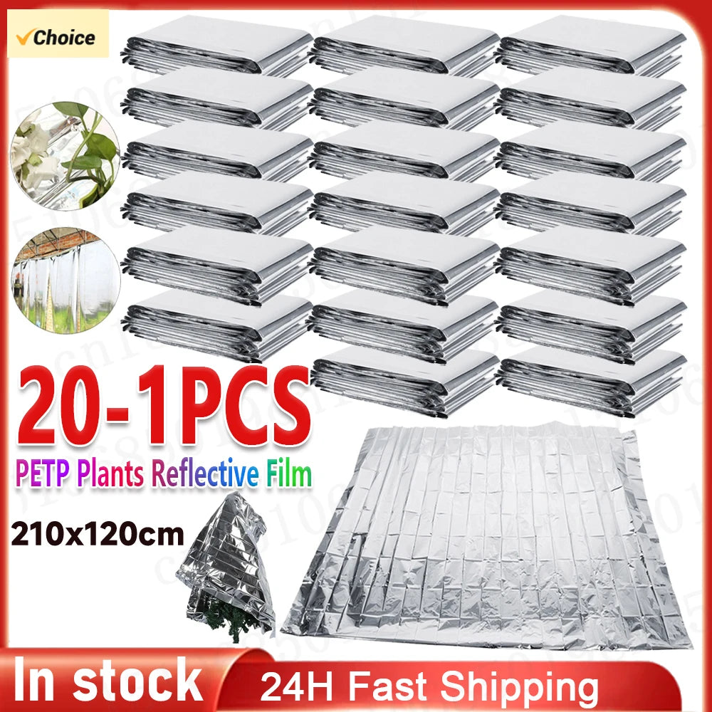 20- Silver Mylar Reflective Films 210x120cm Film Grow Foil Tent Zpaxo