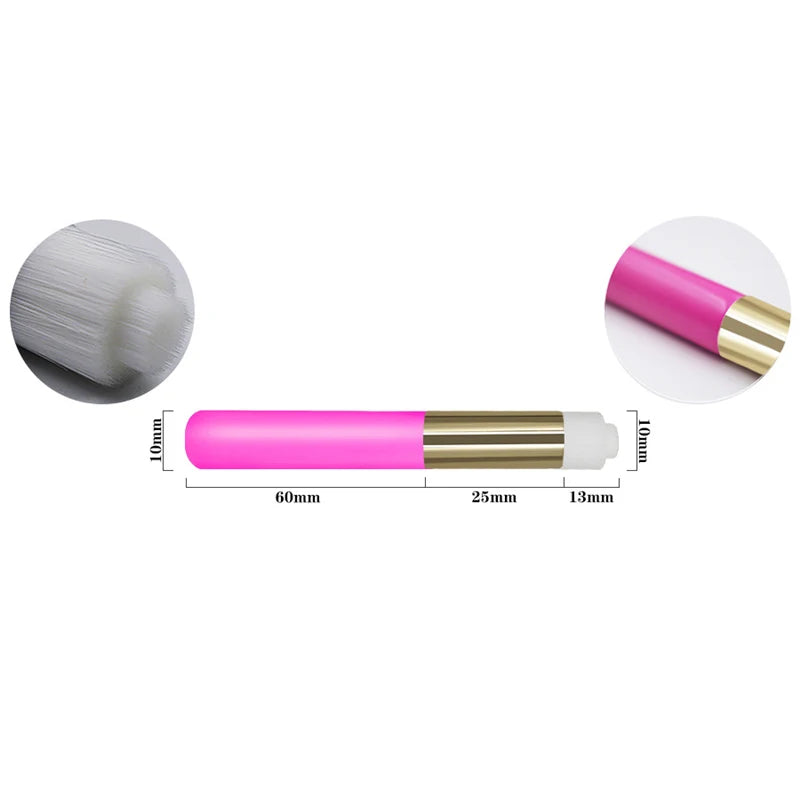 Professional Eyelash Extension Shampoo Cleaning Brush Pink Shining Eye Lash Lift Foam Cleaner Brushes Nose Face Clean Tools Zpaxo Rose Red Double Flat