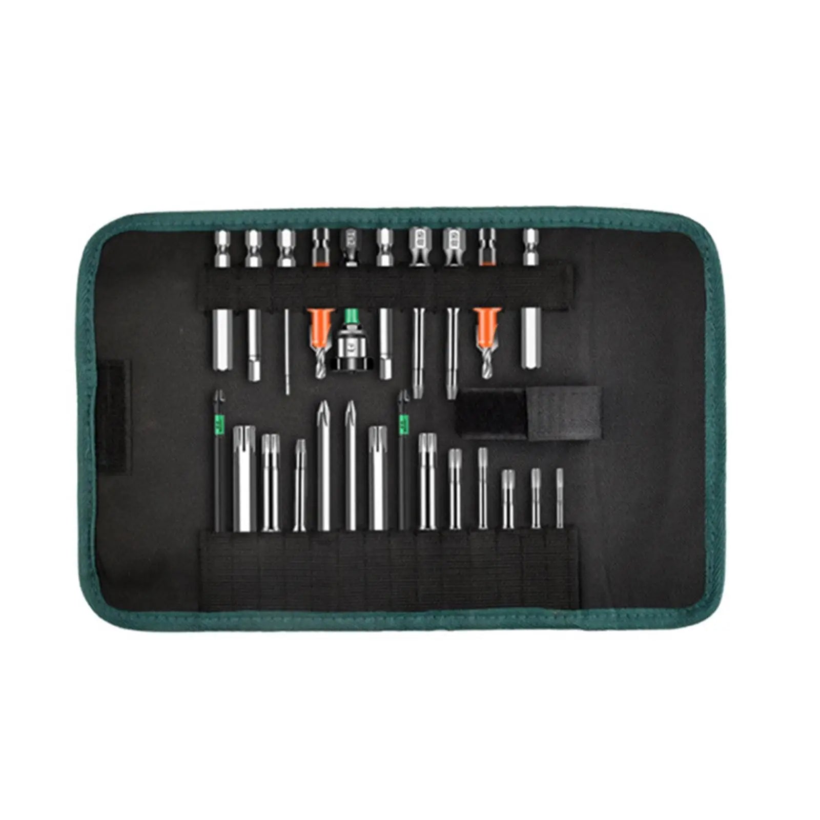 Roll-Up Drill Bit Organizer Bag – Portable Canvas Tool Pouch Tool Roll Bag Zpaxo