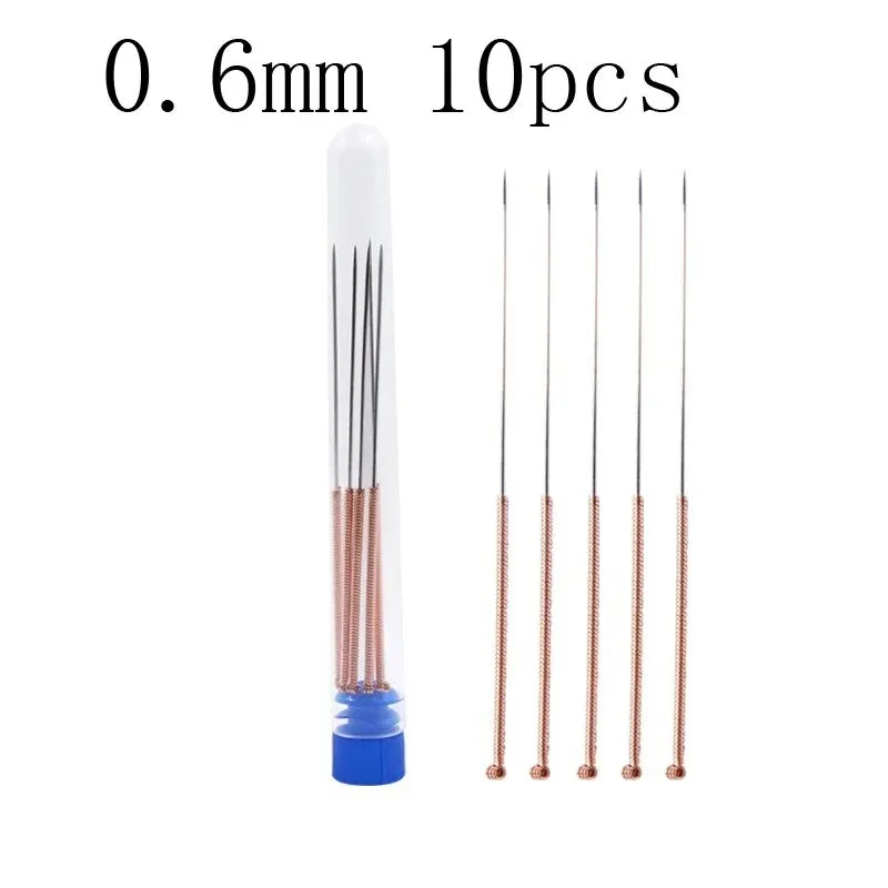 10Pcs Stainless Steel Nozzle Cleaning Needle 0.2mm 0.3mm 0.4mm 0.5mm 0.6mm 0.8mm 1.0mm Drill Bits 3D Printer Nozzle Cleaning Kit Zpaxo 0.6mm 10pcs