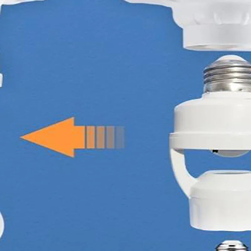 360 Degrees LED Night Lamp E27 Socket Base AC 85-265V Human Induction Lamp Holder PIR Motion Sensor Delay Time Adjustable Switch Zpaxo