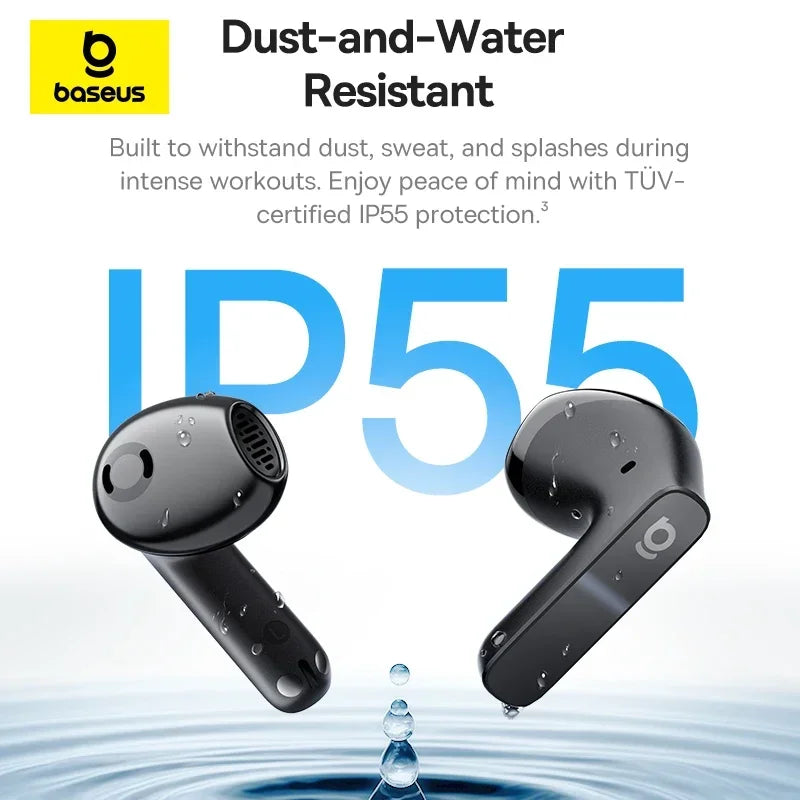 Baseus Bass BS1 NC 40dB Realtime Adaptive ANC Wireless Earbuds