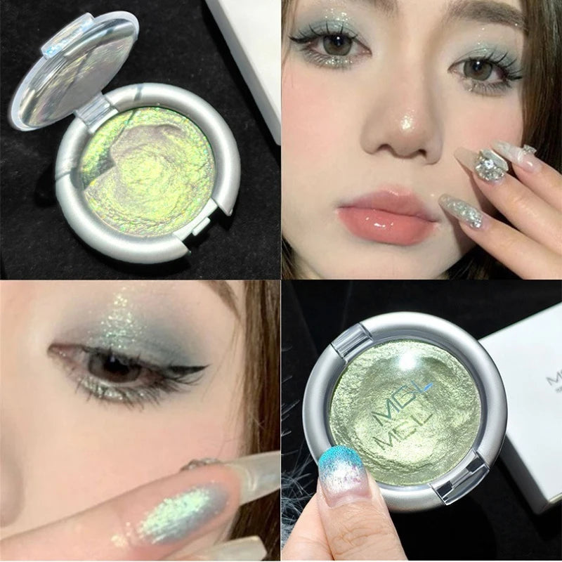 Metallic Eyeshadow Palette Pearl Glitter Creamy Shine Sparkle Eyelid Zpaxo 03